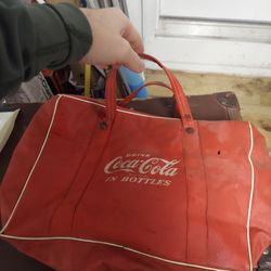 Vintage 1950s Coca Cola Vinyl Bag