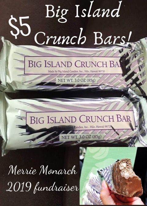 Big island crunch bars!!! Fundraiser for our own event!