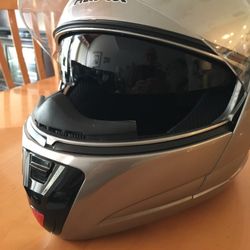 Hawk Motorcycle Helmet H 70 Modular Full Face Dual Visor Black Sz XL (Excellent Condition) TRADE????