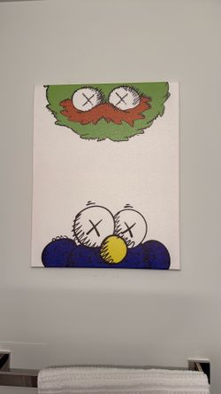 Kaws x Sesame Street Canvas