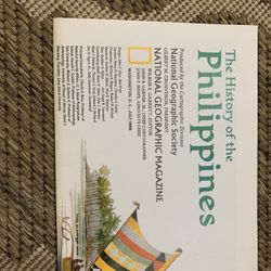 National Geographic July 1986 Map Poster The History of the Philippines Small te