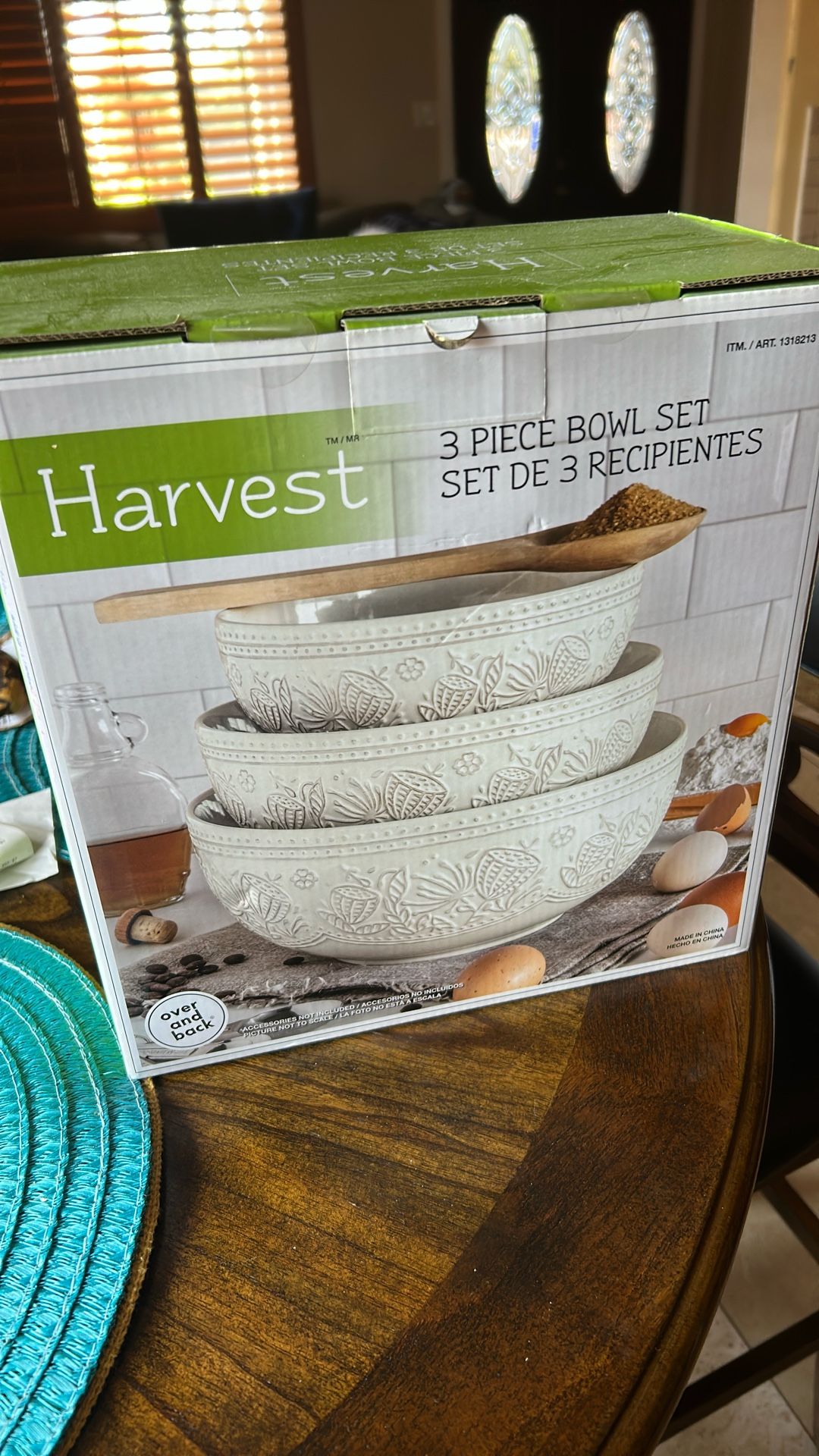 Harvest 3 Piece Bowl Set Over And Back