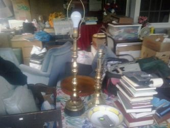 Vintage lamps with shades