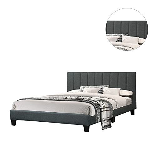 F9533EK (NEW IN BOX) Poundex Ebony Eastern King Size Platform Bed Frame w/ Free Delivery & Assembly!