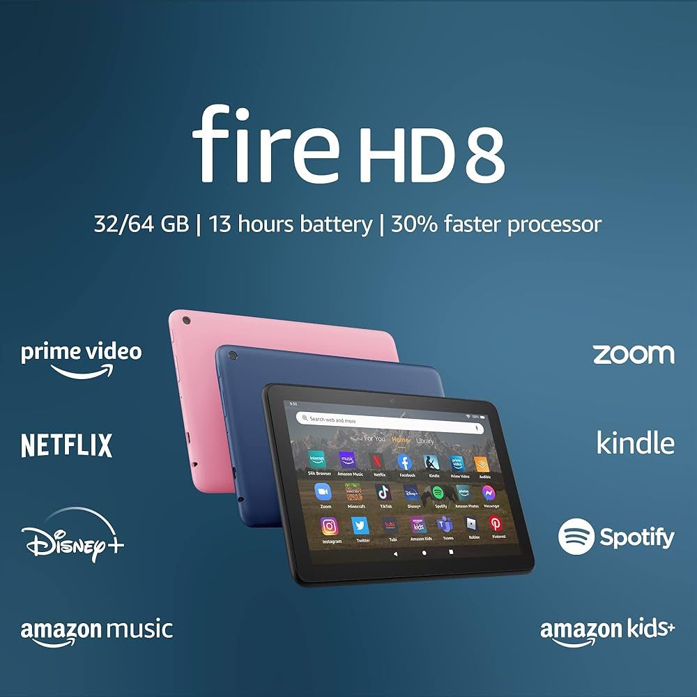 Amazon Fire HD 8 tablet (Blk)