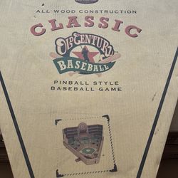 Classic Old Century Wooden Baseball Pinball Style Game (Used)