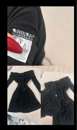 Black lace dress