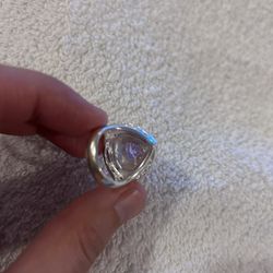 Vintage ring band  sterling silver 925  beautiful unique  size 6