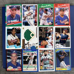 Dave Justice Rookie Baseball Card Lot 