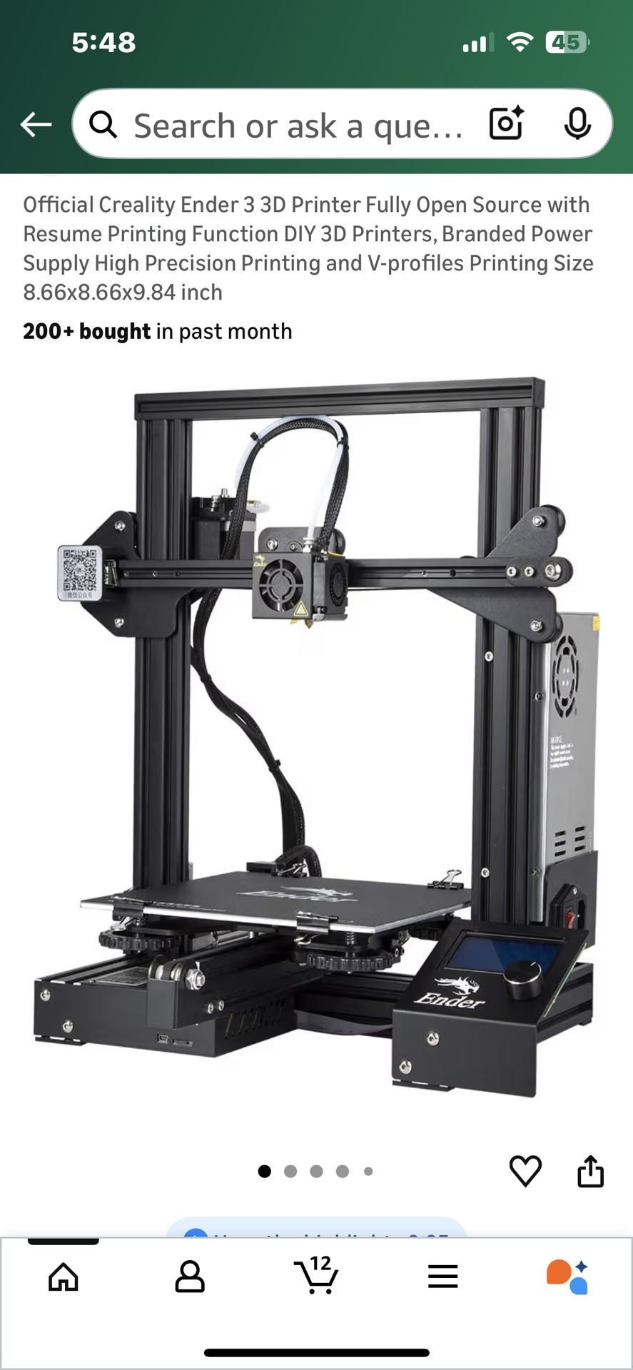 Ender3- 3D Printer- New- Never Opened