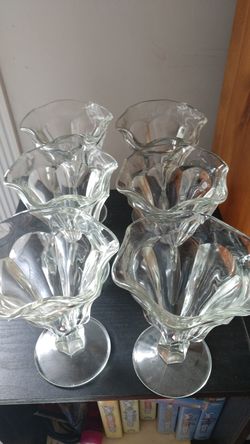 Vintage parfait glasses