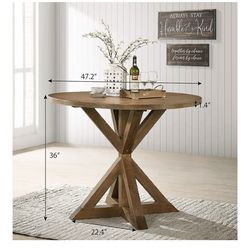 Round Dining Table for 4 to 6