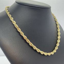Gold Chain Rope 14K New 