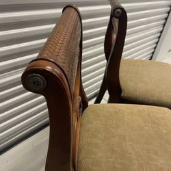 26” Height Pair Of Vintage Bar Stools