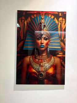 Egyptian Queen Wall Art – Glass Statement Piece