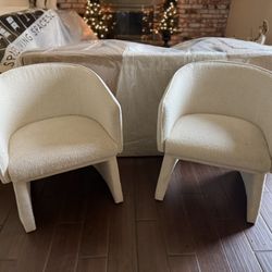 2 Boucle Chairs