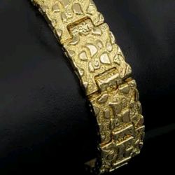 Gold-Plated 14k Gold Plated Stainless Steel  Bracelet
