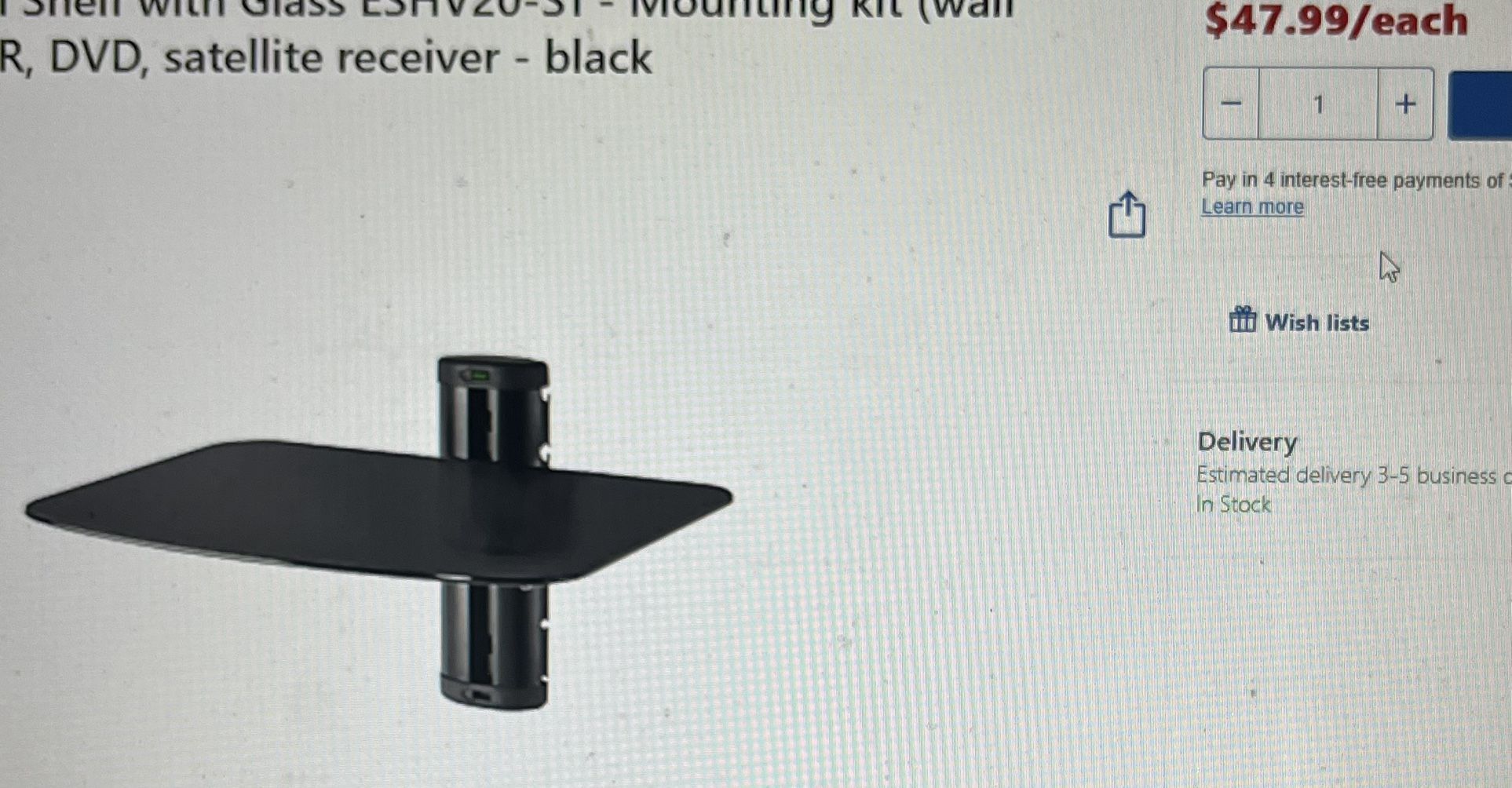 Wall Mount Shelf