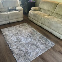 Reclining Suede Sofa & love Seat 