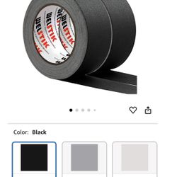 WELSTIK 2 Pack Black Gaffers Tape,2" X 33 Yards-10% Longer Gaffer Tape,Waterproof Matte Finish Gaff Tape,Non Reflective,Easy to Tear