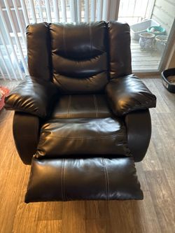 Black recliner