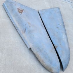 Original 1939 Chevrolet Pickup Truck Metal Hood Top Pair