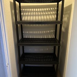 5 -tier plastic shelf
