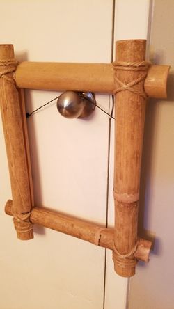 Bamboo picture frame.