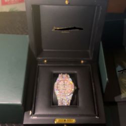 Luxury Style Bust Down Watch - Automatic Movement 