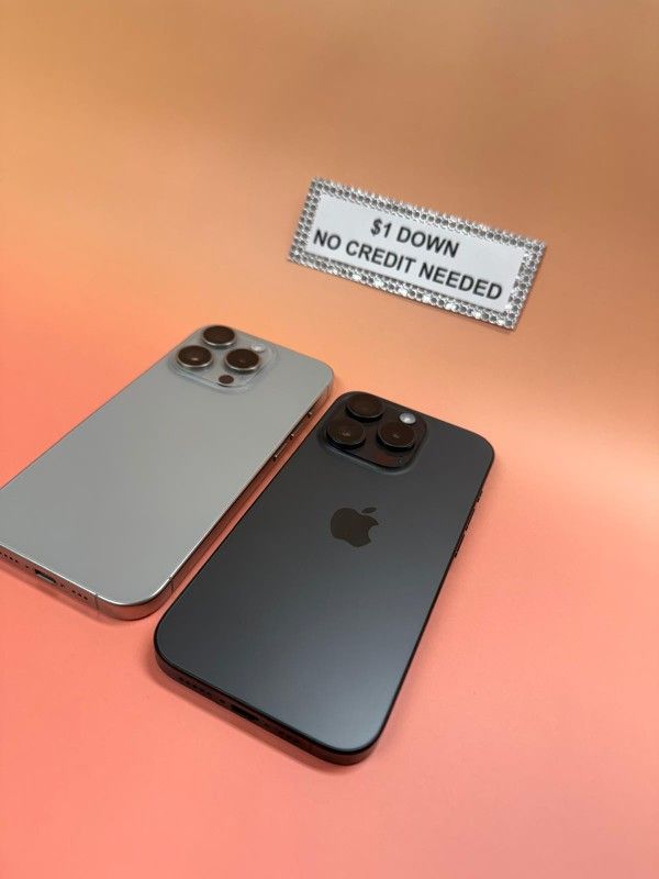 Apple IPhone 15 Pro 5G Only $1 Today Pay The Rest Later!