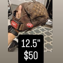 Rawlings Baseball Or Softball Glove 12.5"
