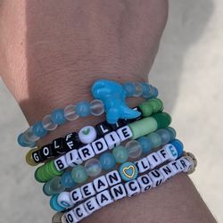 Handmade Elastic Stretchy Beaded Bracelets $5-10 A Piece 