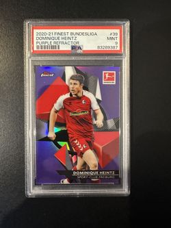 2020 Topps Finest Dominique Heintz Purple PSA 9 /250