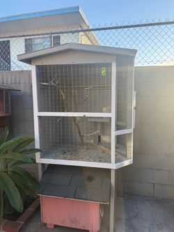 Outdoor Wood Bird Cage