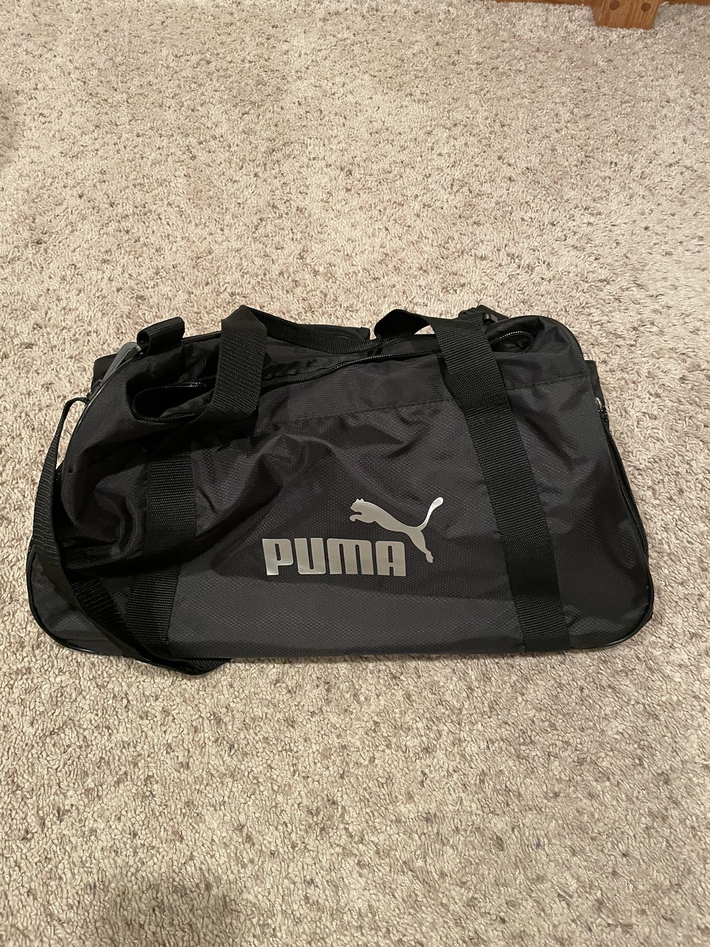 Puma Black Duffel Bag