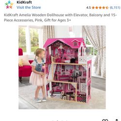 KidKraft Doll House With Barbie Items Included 