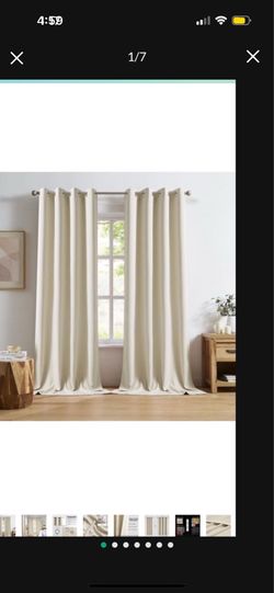 Set of 2 curtains 96in