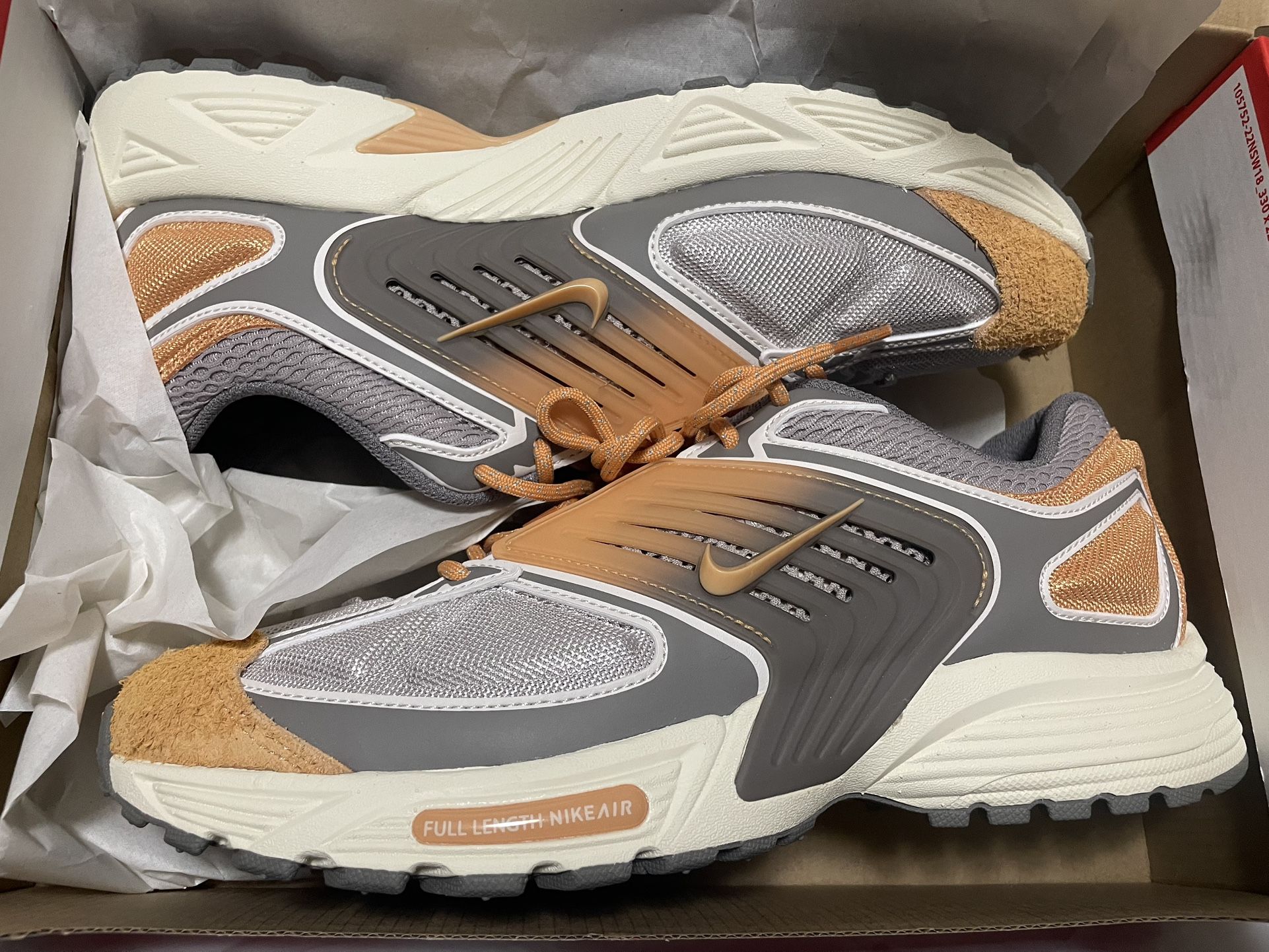 NIKE AIR PEGASUS WAVE PRM - COLLEGE GREY/COPPER MOON/FLAT PEWTER size 9M-10.5W. ~NEW~
