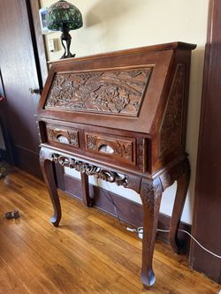 Wood Secretary Desk 