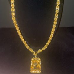 24K Gold Chain + Pendant 
