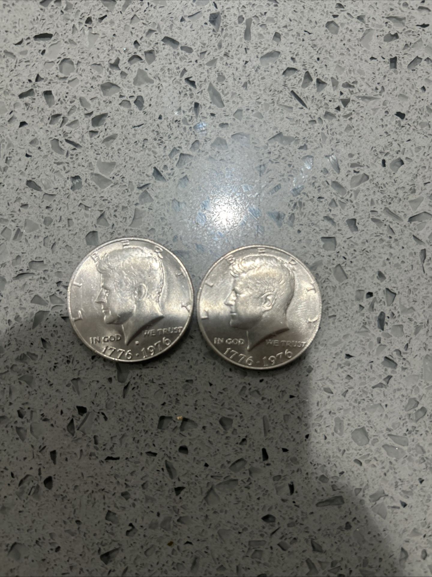 Two!!! 1(contact info removed) Bicentennial Kennedy Half Dollar Coins