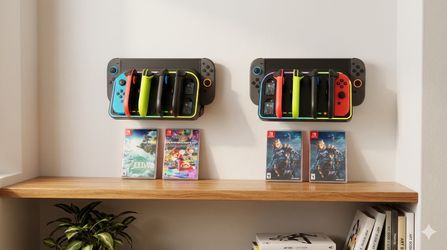 2-Pack NS2 Wall-Mounted Charging Dock Station for Nintendo Switch - Brand New