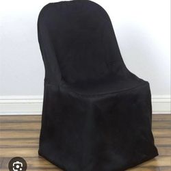 Black Chair Covers For Folding Chairs With separate White Band