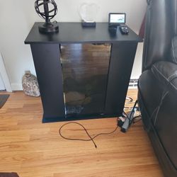 Glass Door Storage Cabinet/end Table