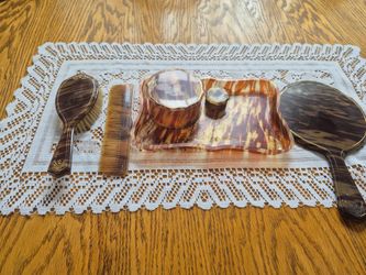 Vintage Tortoiseshell Vanity Set 5 Piece