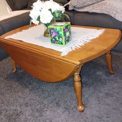 Antique Coffee Table & Side Table