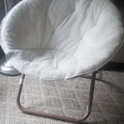 Faux Fur Saucer Chair