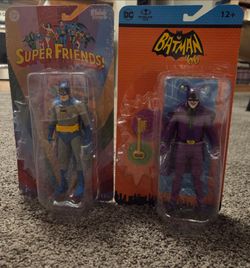 Batman Super Friends and Joker McFarlane Toys 6" figures, NEW!