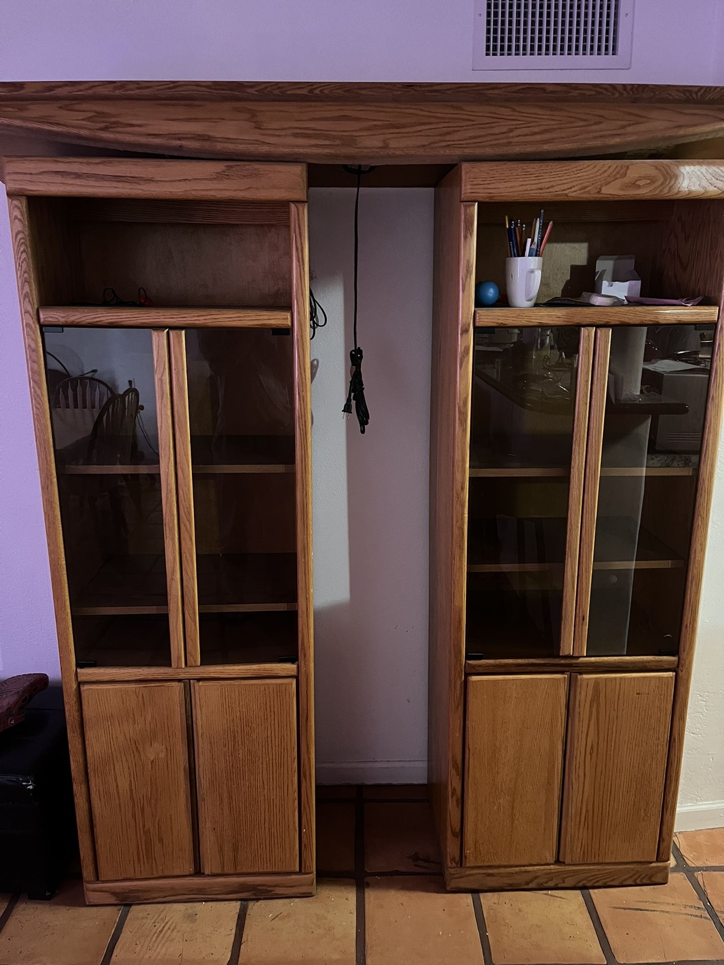 Entertainment Center And Dining Table 