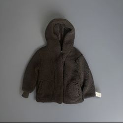 Cat & Jack Kids Size Small 6/7 Hooded Cozy Soft Warm Button Up Sweatshirt NWT